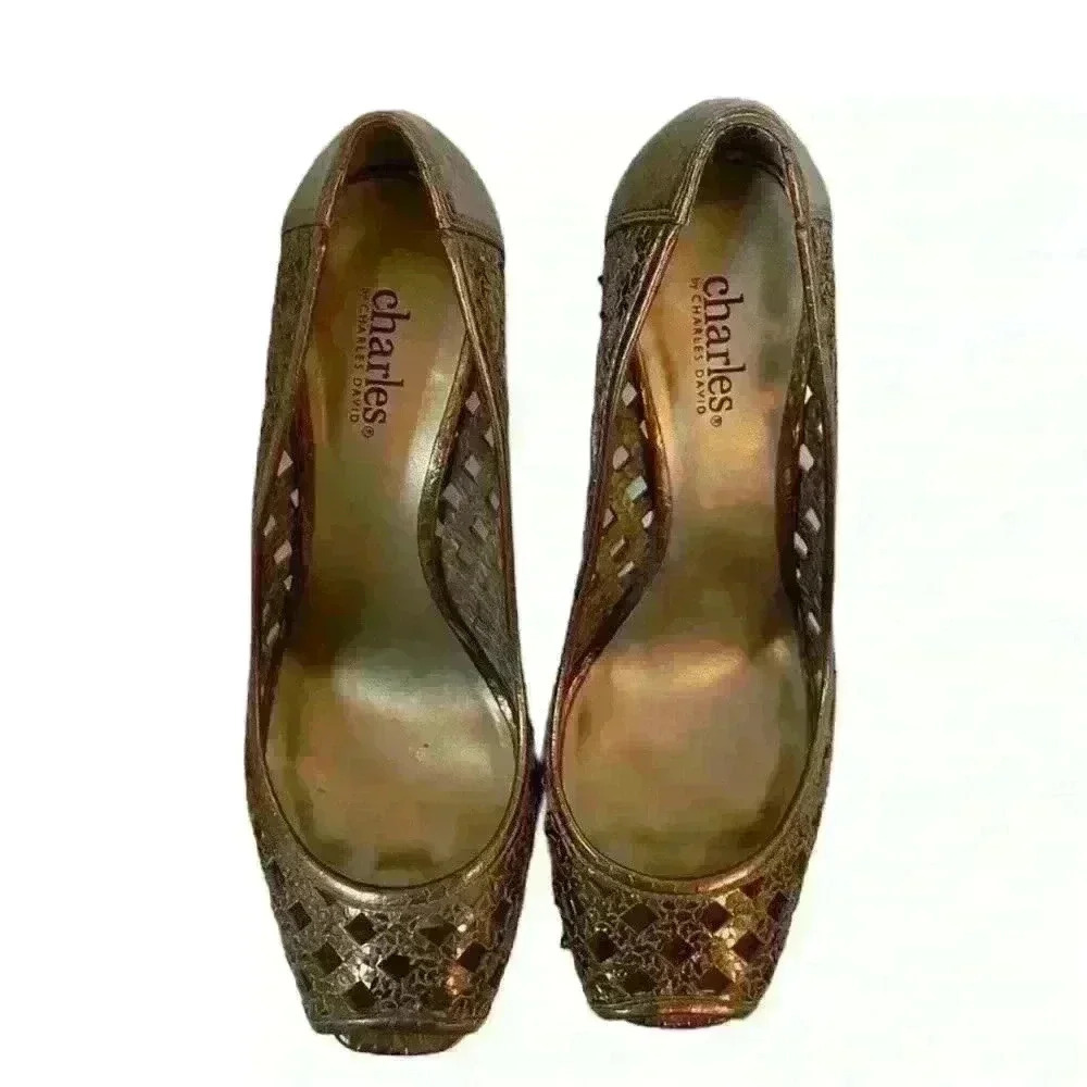 STUNNING Charles by Charles David sequin Metalic bronze/brown 🤎